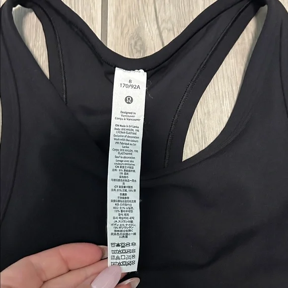 Lululemon Athletica Women's Black Tank Top - Picture 3 of 6